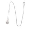 Image 1 : 14KT White Gold 1.04 ctw Diamond Pendant with Chain