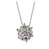 Image 2 : 14KT White Gold 1.04 ctw Diamond Pendant with Chain