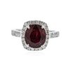 Image 1 : 14KT White Gold 4.82 ctw Ruby and Diamond Ring