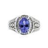 Image 1 : 14KT White Gold 1.83 ctw Tanzanite and Diamond Ring