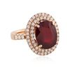 Image 2 : 14KT Yellow Gold 6.68 ctw Ruby and Diamond Ring