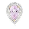 Image 1 : 14KT White and Yellow Gold 12.79 ctw Kunzite and Diamond Ring