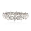 Image 2 : 14KT White Gold 3.77 ctw Diamond Bracelet