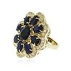 Image 2 : 14KT Yellow Gold 10.02 ctw Sapphire and Diamond Ring