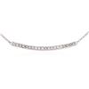 Image 2 : 14KT White Gold 0.84 ctw Diamond Necklace