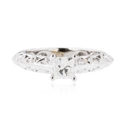 14KT White Gold 0.91 ctw Diamond Ring