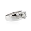 Image 2 : 14KT White Gold 0.75 ctw Diamond Ring
