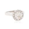 Image 2 : 14KT White Gold 1.94 ctw Diamond Ring