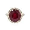 Image 1 : 14KT Yellow Gold 10.22 ctw Ruby and Diamond Ring