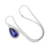 Image 1 : 14-18KT White Gold 36.63 ctw Tanzanite and Diamond Pendant With Chain