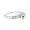 Image 2 : 14KT White Gold 0.69 ctw Diamond Ring