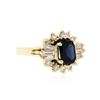 Image 2 : 14KT Yellow Gold 2.00 ctw Sapphire and Diamond Ring