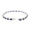 Image 3 : 14KT White Gold 12.32 ctw Sapphire and Diamond Bracelet