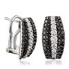 Image 2 : 14KT White Gold 1.10 ctw Diamond Earrings