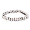 Image 1 : 14KT White Gold 6.12 ctw Diamond Tennis Bracelet