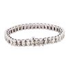 Image 2 : 14KT White Gold 6.12 ctw Diamond Tennis Bracelet