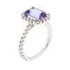 Image 3 : 14KT White Gold 2.08 ctw Tanzanite and Diamond Ring