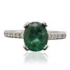 Image 1 : 14KT White Gold 2.32 ctw Emerald and Diamond Ring