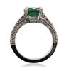 Image 3 : 14KT White Gold 2.32 ctw Emerald and Diamond Ring