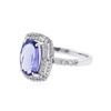 Image 2 : 14KT White Gold 1.81 ctw Tanzanite and Diamond Ring