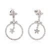 Image 1 : 14KT White Gold 1.00 ctw Diamond Earrings