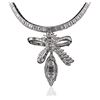 Image 1 : Platinum 38.64 ctw Diamond Pendant With Chain