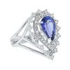 Image 2 : 14KT White Gold 2.65 ctw Tanzanite and Diamond Ring