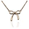 Image 2 : 14KT Rose Gold Bow Necklace