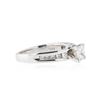 Image 2 : 14KT White Gold 1.56 ctw Diamond Ring