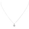 Image 1 : 14KT White Gold 1.01 ctw Diamond Pendant With Chain