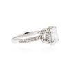 Image 2 : 18KT White Gold 1.29 ctw Diamond Ring