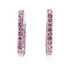 Image 1 : 14KT White Gold 2.94 ctw Pink Sapphire Earrings