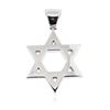 Image 2 : 14KT White Gold 3.79 ctw Diamond Star of David Pendant