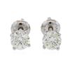 Image 1 : 14KT White Gold 1.03 ctw Diamond Solitaire Earrings