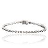 Image 1 : 14KT White Gold 1.15 ctw Diamond Tennis Bracelet