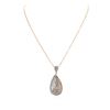 Image 1 : 14KT Two-Tone Gold 1.14 ctw Diamond Pendant With Chain