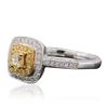 Image 2 : 14KT Two-Tone Gold 0.71 ctw Diamond Ring