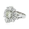 Image 2 : 14KT White Gold 2.65 ctw Diamond Ring