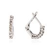 Image 2 : 10KT White Gold 0.12 ctw Diamond Earrings
