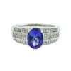 Image 1 : 14KT White Gold 2.19 ctw Tanzanite and Diamond Ring