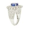 Image 1 : 14KT White Gold 1.95 ctw Tanzanite and Diamond Ring