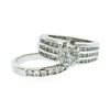 Image 3 : 14KT White Gold 2.79 ctw Brilliant Cut Diamond Wedding Set