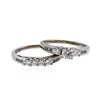 Image 2 : 14KT White Gold 1.00 ctw Diamond Wedding Ring Set