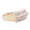 Image 2 : 14KT Two-Tone Gold 0.50 ctw Diamond Ring