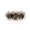 Image 1 : 14KT White Gold 5.04 ctw Black Diamond Ring