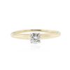 Image 1 : 14KT Yellow Gold 0.65 ctw Diamond Solitaire Ring