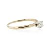 Image 2 : 14KT Yellow Gold 0.65 ctw Diamond Solitaire Ring