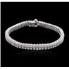 Image 1 : 14KT White Gold 3.10 ctw Diamond Bracelet