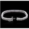 Image 3 : 14KT White Gold 3.10 ctw Diamond Bracelet