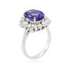 Image 3 : 14KT White Gold 3.88 ctw Tanzanite and Diamond Ring